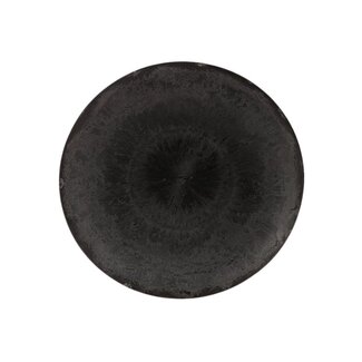 4A Kunststoff Melamin Schale Teller | Farbe: Grau | Durchmesser 45 Zentimeter | Höhe 6 Zentimeter | Pro 4 Teller