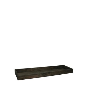 4A Houten Dienblad | Kleur: Donkerbruin | Lengte 40 centimeter | Breedte 14 centimeter | Hoogte 3 centimeter | Per 4 dienbladen