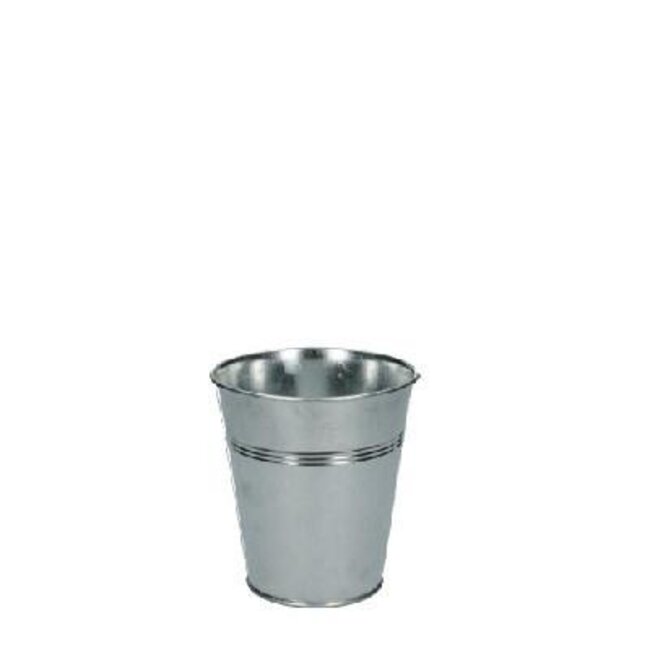 Zinc Vase | Colour: Silver-coloured | Diameter 11.5 centimeter | Height 12.5 centimeter | Per 10 vases