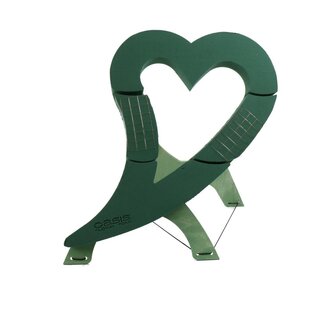 4A Oasis Bioline Herz mit Ständer | Farbe: Grün | Länge 80 Zentimeter | Breite 60 Zentimeter | Höhe 5.5 Zentimeter | Pro Herz
