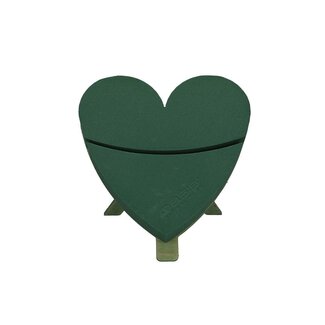 4A Oasis Bioline Hart met standaard | Kleur: Groen | Lengte 30 centimeter | Breedte 28 centimeter | Hoogte 4.5 centimeter | Per 2 harten