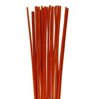 4A Gedroogde Bamboestok | Kleur: Oranje | Lengte ± 100 centimeter | Per 20 stokken