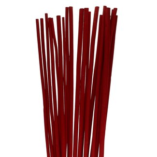 4A Gedroogde Bamboestok | Kleur: Rood | Lengte ± 100 centimeter | Per 20 stokken