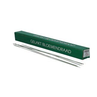 4A Lacquered Florist Wire | Colour: Dark green | Diameter 0.6 millimeter | Length 40 centimeter | Weight 2 kilo | Per box