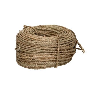 4A Twine Seagrass rope | Colour: Light brown | Diameter 3 millimeter | Length 50 meter | Per roll