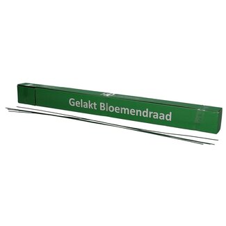 4A Lacquered Floral Wire | Colour: Dark green | Diameter 1.5 millimetre | Length 50 centimetre | Weight 2 kilo | Per box