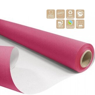 4A Papier op Rol | Kleur: Fuchsia | Breedte 80 centimeter | Lengte 40 meter | 60 gram/m2 | Per rol