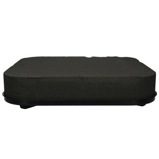 4A Oasis Eychenne Kussen Vierkant | Kleur: Zwart | Lengte 40 centimeter | Per 2 kussens