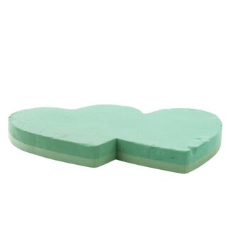 4A Oasis Heart Double | Colour: Green | Length 38 centimeter | Width 58 centimeter | Per heart