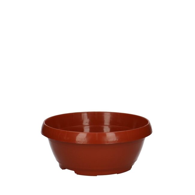 Plastic Bowl "Classic" | Colour: Terracotta | Diameter 20 centimeter | Height 12 centimeter | Per 10 bowls