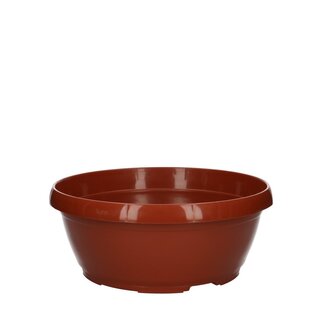 4A Plastic Bowl "Classic" | Colour: Terracotta | Diameter 25 centimeter | Height 11 centimeter | Per 10 bowls