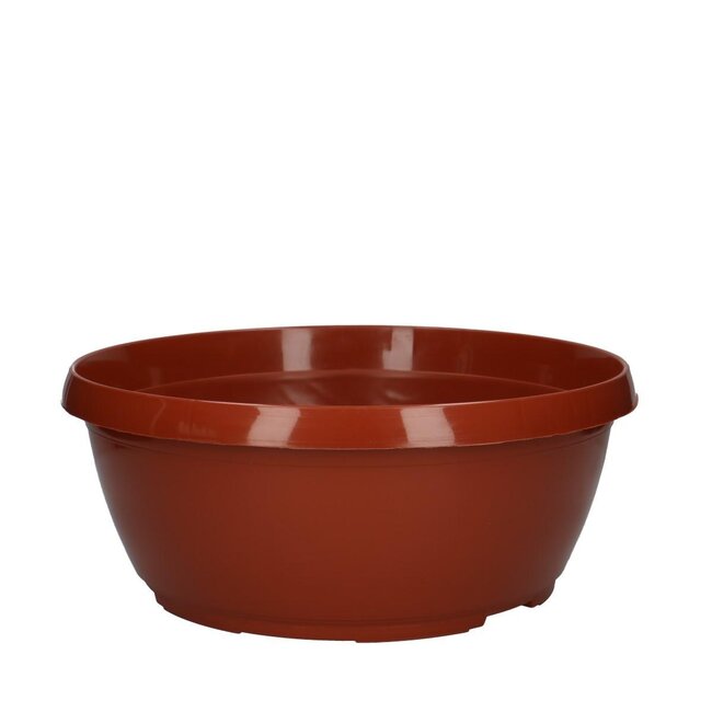 Plastic Bowl "Classic" | Colour: Terracotta | Diameter 30 centimeter | Height 13 centimeter | Per 10 bowls