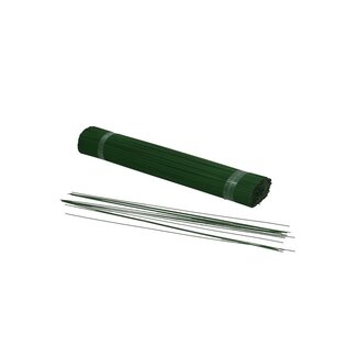 4A Painted Blunt Floral Wire | Colour: Darkgreen | Diameter 1.0 millimeter | Length 30 centimeter | Weight 2.5 kilo | Per box