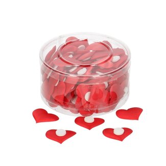 4A Hart Sticker Label | Kleur: Rood | Diameter 3 centimeter | Per 100 stickers