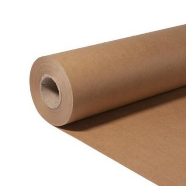 Papier auf Rolle | Farbe: Braun | Breite 50 centimeter | 50 gram/m2 | Gewicht 5 kilo | Pro Rolle