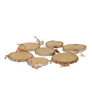 4A Dried Birch Wood Slices | Colour: Brown | Diameter 3 - 6 centimetre | Per 250 gram