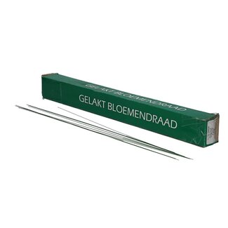 4A Lackierter Blumendraht | Farbe: Dunkelgrün | Durchmesser 0.7 Millimeter | Länge 40 Zentimeter | Gewicht 2 Kilo | Pro Schachtel
