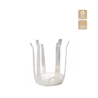 4A Rapideau Bloemenhouder | Kleur: Transparant | Hoogte 14 centimeter | Per 20 rapideaus