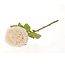 Rose Kunstblume | Farbe: Natürlich Weiß | Rosen Kunstblumen | Länge ± 44 centimeter | Pro 6 Kunstblumen