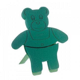 4A Oasis Teddy | Kleur: Groen | Lengte 48.5 centimeter | Breedte 42 centimeter | Hoogte 5 centimeter | Per beer