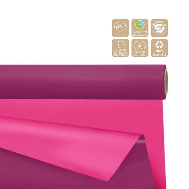 Double-sided Matte Foil on roll Universal | Colour: Fuchsia | Width 80 centimeter | Length 40 meter | Per roll