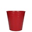 Zinken Bloempot “Hearts” | Kleur: Rood | Diameter 16 centimeter | Hoogte 15 centimeter | Per 10 bloempotten