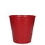 Zinken Bloempot “Hearts” | Kleur: Rood | Diameter 16 centimeter | Hoogte 15 centimeter | Per 10 bloempotten