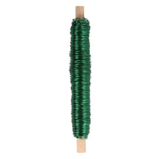 4A Metal Wire | Colour: Green | Diameter 0.5 millimeter | Weight 100 gram | Per roll
