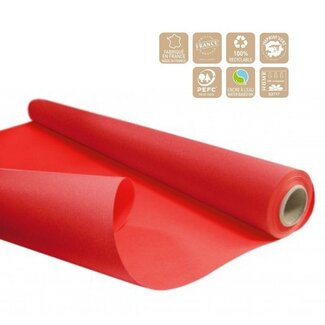 4A Two-sided Paper on roll “Duo” | Colour: Red | Width 80 centimetre | Length 40 metre | 60 gram/m2 | Per roll
