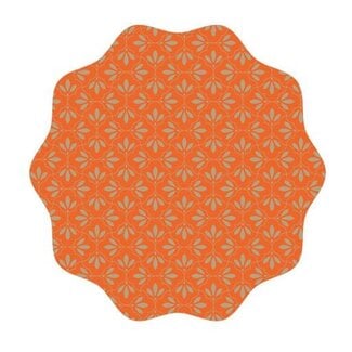 4A Folie Vel “Isabella” | Kleur: Oranje | Diameter 73 centimeter | Per 100 vellen