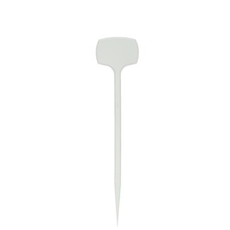 4A Straight sew-in label | Colour: Natural White | Length 25 centimeter | Per 50 sew-in labels
