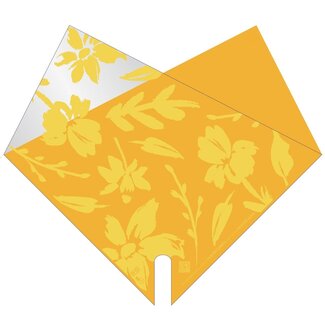 4A Covers Elynn | Colour: Yellow | PCR recycled plastic | Length 40 centimetre | Width 40 centimetre | Per 50 covers