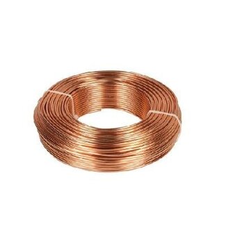 4A Aluminium Wire | Colour: Copper-coloured | Diameter 2 millimeter | Length 60 meter | Weight 500 gram | Per roll