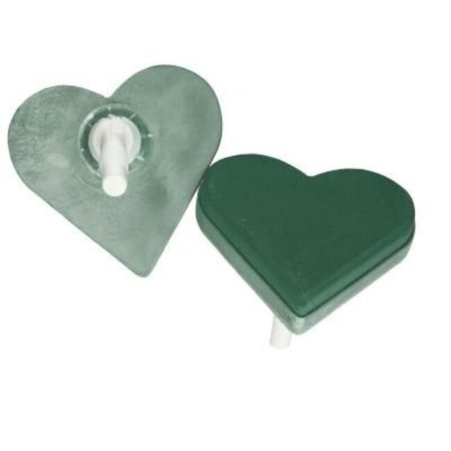 Oasis Ecobase Lady Heart | Colour: Green | Length 19 centimeter | Width 19 centimeter | Height 4 centimeter | Per 2 hearts