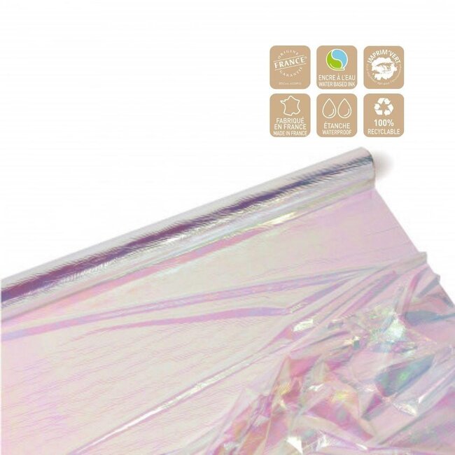 Iridescerende Folie op Rol | Kleur: Gemengde Kleuren | Breedte 100 centimeter | Lengte 10 meter | Per rol