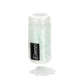 4A Glas Decoratie | Kleur: Transparant | Diameter 4 - 10 millimeter | Inhoud pot 370 milliliter | Per pot
