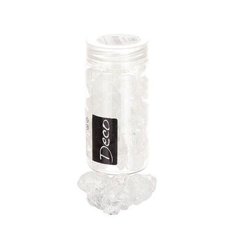 4A Glass Decoration | Colour: Transparent | Diameter 25 - 40 millimeter | Pot content 370 milliliter | Per pot