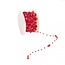 Pearl Garland Wire with Hearts | Colour: Red | Heart diameter 10 millimetre | Length 10 metre | Per roll