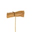 Coco Twigs on stick | Colour: Brown | Coco plant pick | Diameter 8 centimetre | Length ± 50 centimetre | Per 25 plant picks