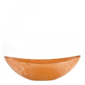 4A Kunststof Melamine Bloemenbak Plantenbak Bootvorm | Kleur: Terracotta | Lengte 55 centimeter | Breedte 13.5 centimeter | Hoogte 17.5 centimeter | Per 6 boten
