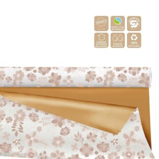 4A Foil on roll “Rica” | Colour: Gold-coloured | Width 80 centimeter | Length 25 meter | Per roll