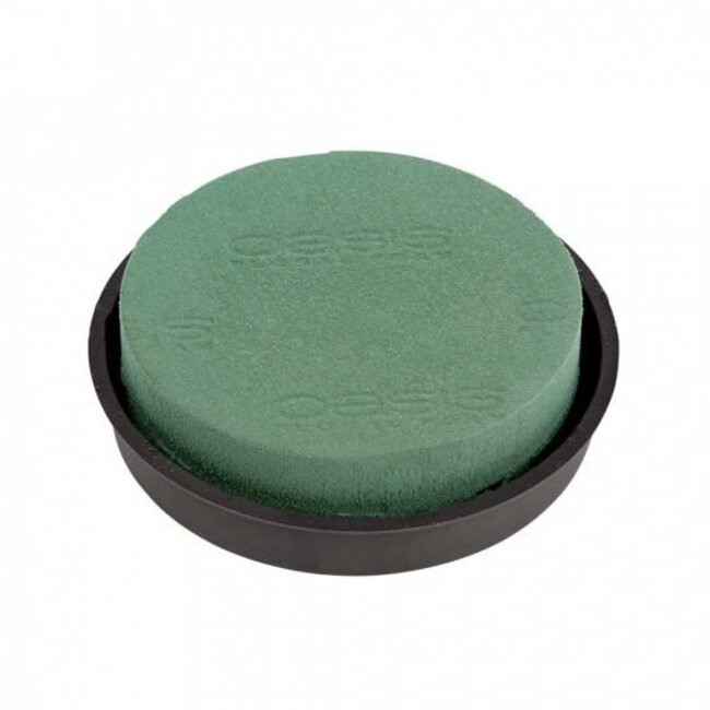 Oasis Posy Pad Naylorbase | Colour: Green | Diameter 15 centimetre | Per 2 holders
