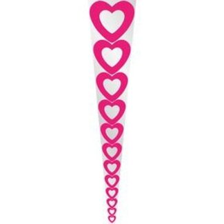 4A Flower sleeve 1 Rose “Heart” | Colour: Cherry-coloured | Length 60 centimeter | Width 14 centimeter | Height 13 centimeter | Per 50 sleeves