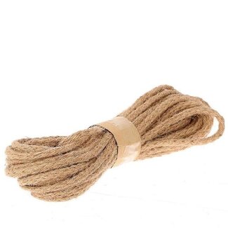 4A Jute Twine Cord | Colour: Light brown | Diameter 4 millimeter | Length 7 meter | Per roll