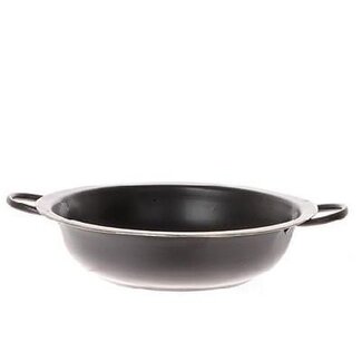 4A Zinken Schaal Bloempot Plantenpot | Kleur: Zwart | Diameter 34.5 centimeter | Hoogte 9.5 centimeter | Per 8 schalen