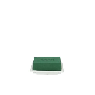 4A Oasis Table Deco Mini | Farbe: Weiß und Grün | Länge 13 centimeter | Breite 9 centimeter | Höhe 5 centimeter | Pro 8 Blöcke