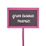Blackboard on stick “Big kisses Granny” | Colour: Pink | Height 5.5 centimeter | Width 3.5 centimeter | Length ± 15 centimeter | Per 25 picks
