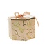 Bouquet holder Gift box Hatbox “Birds” | Colour: Pink | Diameter 15 centimeter | Height 13 centimeter | Per 6 bouquet holders