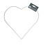 Metalen Hart Draad Frame | Kleur: Natuurlijk Wit | Diameter 35 centimeter | Per 10 harten