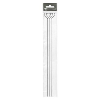 4A Card holder Heart-shaped | Colour: Silver-coloured | Length 40 centimetre | Per 3 card holders